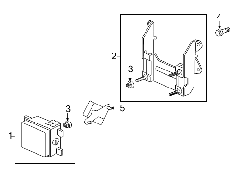 2009 Acura RL Cruise Control System Acc Unit Diagram for 36700-SJA-A13