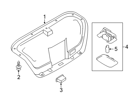 2016 Infiniti Q70 Bulbs Lamp Assembly Step Diagram for 26420-4AM0A