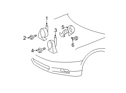 2011 Toyota Camry Anti-Theft Components Control Module Diagram for 89780-06050