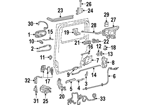 1997 Oldsmobile Silhouette Switches Rear Window Wiper & Washer & Multifunction Switch Assembly Diagram for 10409290