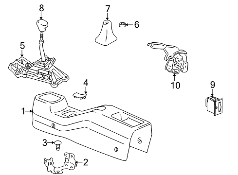 2004 Toyota MR2 Spyder Parking Brake Rear Cable Diagram for 46420-17100