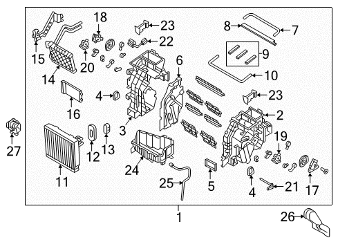 2019 Hyundai Sonata Air Conditioner Tube Assembly-Suction & Liquid Diagram for 97775-E6500