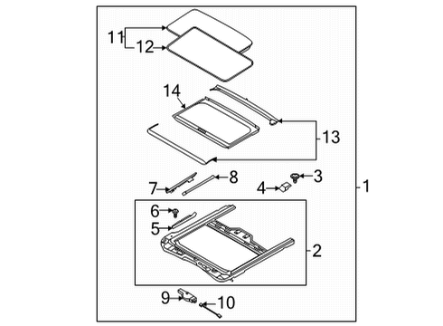 2021 Kia Seltos Sunroof Motor Assy-Sunroof Diagram for 81680Q5000