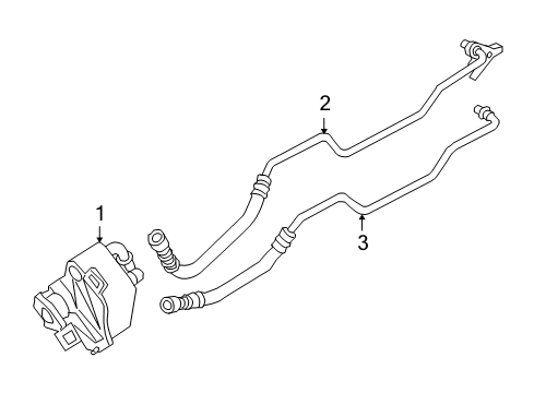 2009 BMW 335d Trans Oil Cooler Heat Exchanger Oil Cooler Diagram for 17217529499