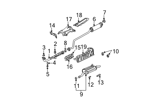 2003 Honda Civic Exhaust Components Plate, Dashboard Baffle (Lower) Diagram for 74252-S5A-000