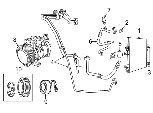 2017 Jeep Compass A/C Condenser, Compressor & Lines DRIER-Receiver Diagram for 68376233AA