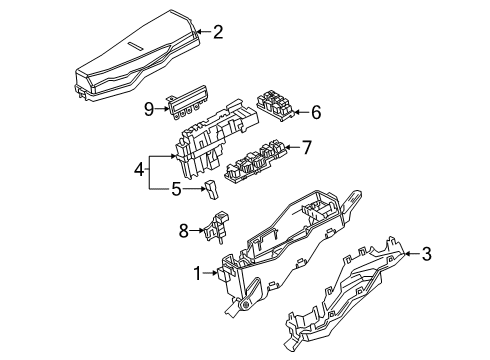 2022 Lexus ES300h Fuse & Relay Block Assembly, FUSIBLE Diagram for 82620-33140
