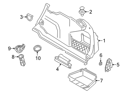 2022 BMW 430i Interior Trim - Rear Body COMBINATION ALLEN BOLT Diagram for 61219855662