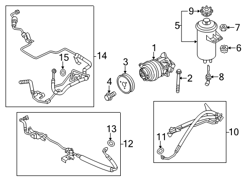 2011 BMW X5 Wiper & Washer Components Pulley Diagram for 32427605013