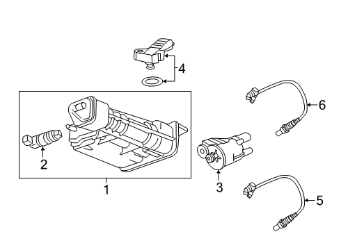 2022 Cadillac XT6 Emission Components Manifold Absolute Pressure Sensor Sensor Diagram for 12711664