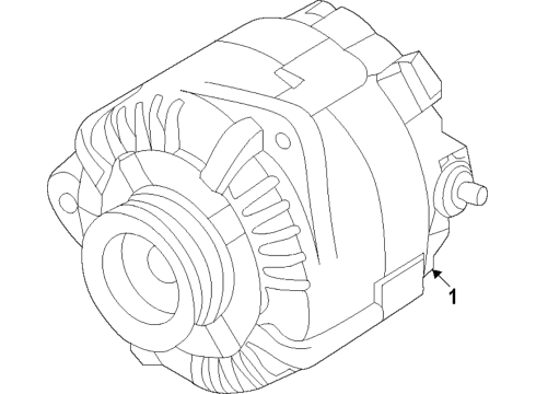 2022 Nissan Armada Alternator REGULATOR ASSY-IC Diagram for 23215-6JS0A