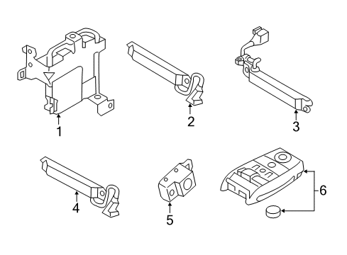 2016 Kia Sedona Keyless Entry Components Smartkey Antenna Assembly Diagram for 95420A9110