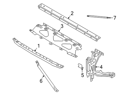 2020 BMW X6 Radiator Support Torx Screw With Collar Diagram for 31106859809