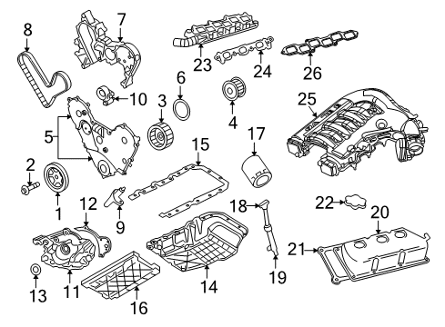 2009 Dodge Charger Filters Filter-Air Diagram for 5037615AA