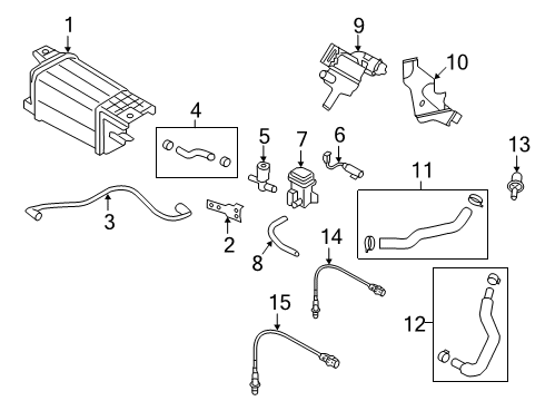 2020 Hyundai Veloster Emission Components Hose Assembly-PCV Diagram for 28912-2E041