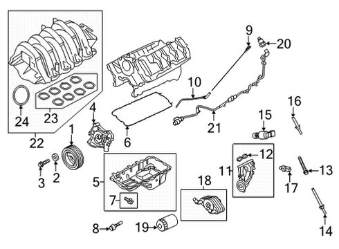 2021 Ford F-150 Throttle Body Solenoid Stud Diagram for -W701577-S437