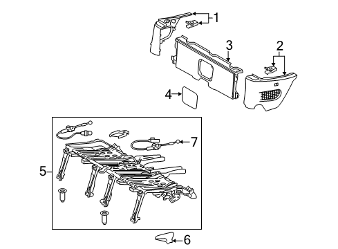 2016 Lexus NX300h Tracks & Components Cover, Battery Service Hole Diagram for 58441-78010-C0