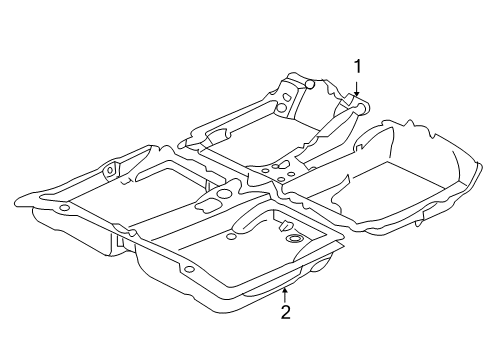 2005 Honda Accord Carpeting Carpet, FR. Floor *NH167L* (GRAPHITE BLACK) Diagram for 83301-SDA-A13ZA