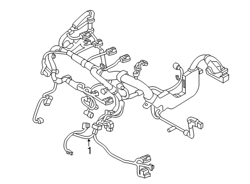 2016 Scion iA Wiring Harness Engine Harness Diagram for 82121-WB003