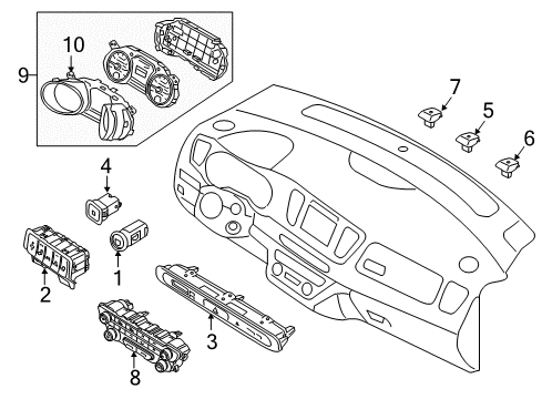 2017 Kia Sedona Ignition Lock Ignition Lock Cylinder Diagram for 81900A9S00