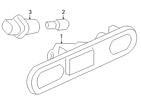 2002 Honda Civic Bulbs Lamp Unit Diagram for 33801-S5T-A01