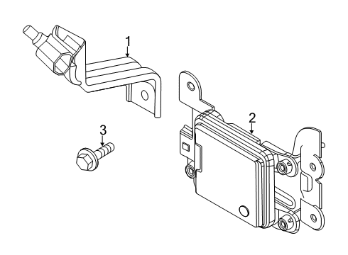 2020 Hyundai Venue Controls - Instruments & Gauges Unit Assembly-Front Radar Diagram for 99110-K2100