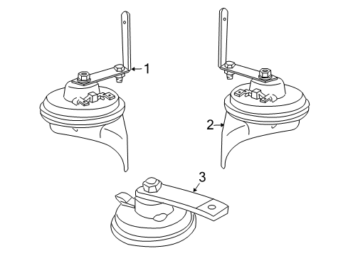 2005 Pontiac GTO Anti-Theft Components Switch, Theft Deterrent Hood Diagram for 92057212