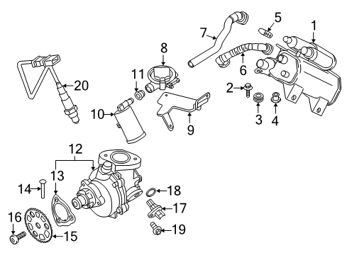 2016 BMW X4 Emission Components Vent Pipe Diagram for 16137318340