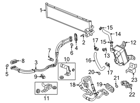 2020 Cadillac CT4 Oil Cooler Front Pipe Clamp Diagram for 15712465