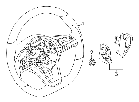 2021 Nissan LEAF Cruise Control Sensor Assy-Distance Diagram for 28438-5SA2C