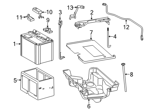 2020 Lexus RC300 Battery Wire, Engine, NO.2 Diagram for 82122-24380