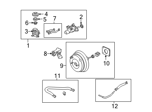 2002 Honda Civic Hydraulic System Power Set, Master (7"+8") Diagram for 01469-S5D-A00