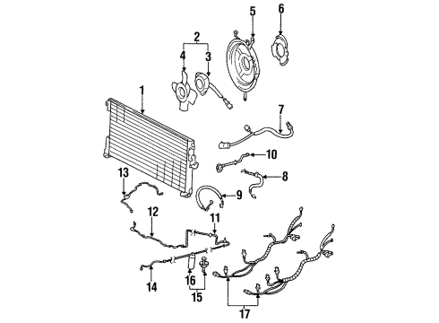 1988 Honda Accord Air Conditioner Valve Assembly, Expansion Diagram for 80220-SE0-A11