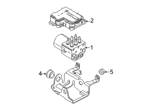 2005 Cadillac Escalade Anti-Lock Brakes MODULE ASM, CHAS CONT (REMAN) Diagram for 19368154