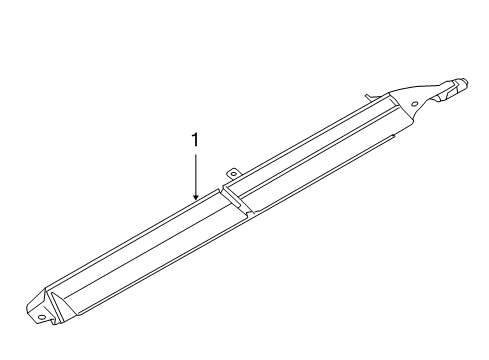 2007 BMW 530xi High Mount Lamps Third Stoplamp White Diagram for 63257145667