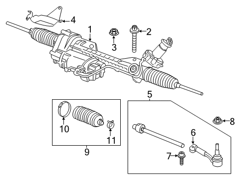 2016 BMW 435i xDrive Steering Column & Wheel, Steering Gear & Linkage Exchange-Steering Box, Electric. Diagram for 32106889124