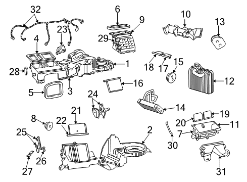 2000 Jeep Grand Cherokee Air Conditioner Line-A/C Discharge Diagram for 55116162AC