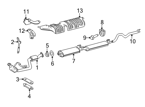 2008 Dodge Sprinter 3500 Exhaust Components Shield-Heat Diagram for 68005203AA