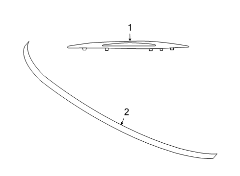 2001 Chrysler Sebring High Mount Lamps Lamp-High Mounted Stop Diagram for 4805454AF