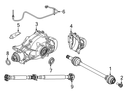 2022 BMW X5 Axle & Differential - Rear REAR-AXLE-DRIVE Diagram for 33108662661