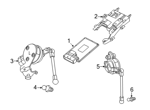 2013 Cadillac ATS Ride Control Module Diagram for 23116391