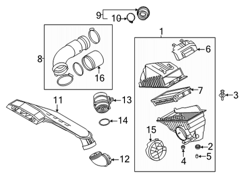 2021 Kia K5 Powertrain Control Engine Ecm Control Module Diagram for 391212MKT0