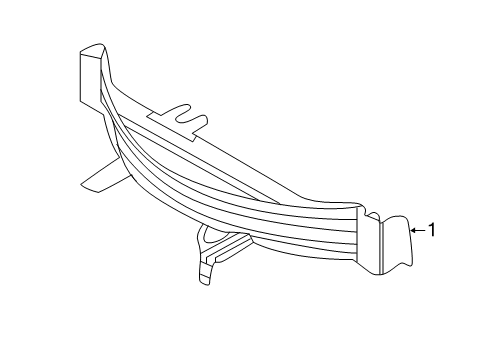 2022 Kia Forte High Mount Lamps Lamp Assembly-Hms Diagram for 92700M7100