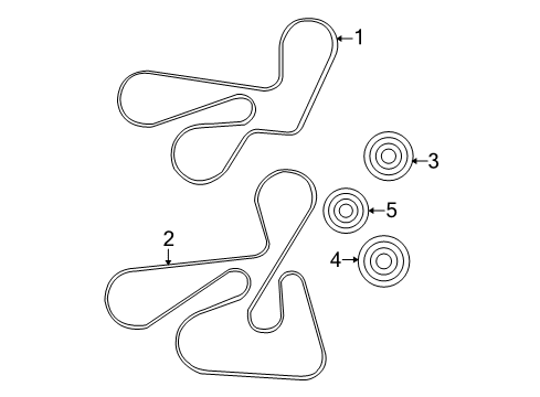 2007 Dodge Caliber Belts & Pulleys Belt-SERPENTINE Diagram for 4891661AA