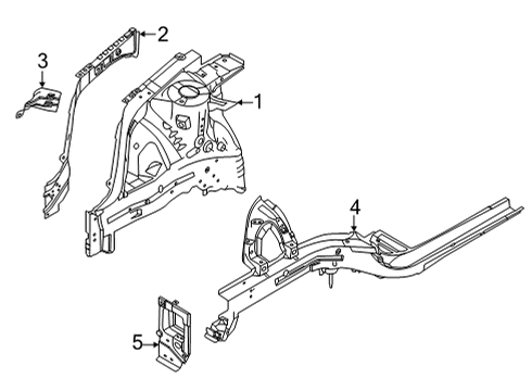 2021 Hyundai Elantra Structural Components & Rails BRACKET ASSY-CARRIER Diagram for 64575AA000