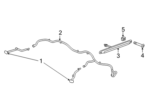 2021 Chevrolet Silverado 3500 HD Identification Lamps Harness Diagram for 84431747