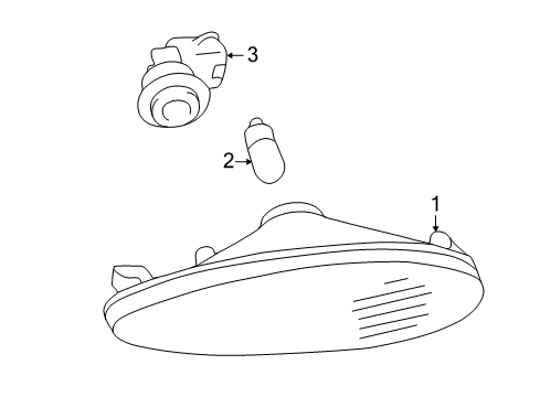 2004 Lexus SC430 Bulbs Lens & Body, Side Turn Signal Lamp Diagram for 81731-24030