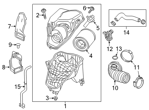 2019 Chevrolet Cruze Powertrain Control Heater Case Seal Diagram for 55499574