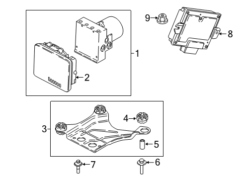 2018 BMW 740i Anti-Lock Brakes Asa Screw With Washer Diagram for 07119908459