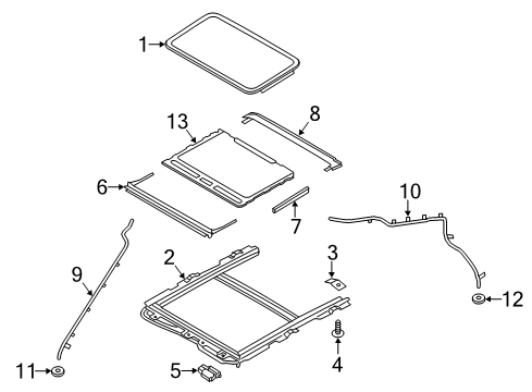 2014 Ford Fusion Sunroof Motor Diagram for DS7Z-15790-A